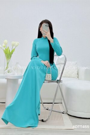 Áo dài lụa thái Tuấn xanh kiotviet c05f71b093075e384c6a539e4215fe2c
