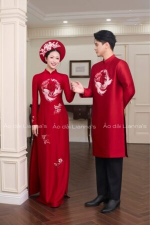 Áo dài cưới đỏ long phụng kiotviet f099f0def9129f78c50291df17e33995