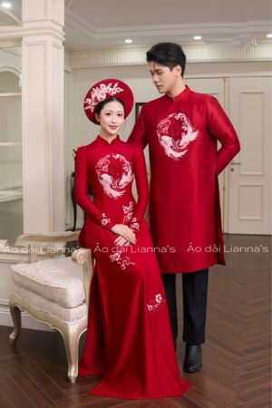Áo dài cưới đỏ long phụng kiotviet f7fd9eb3d397032ca2f76b74681a2306