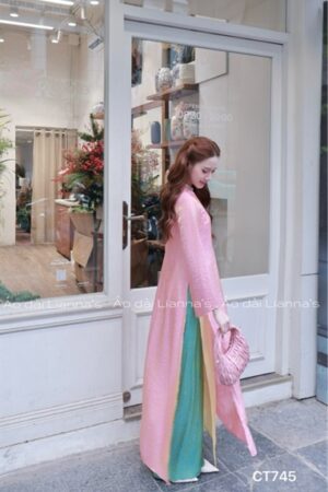 Áo dài suông tằm ánh 4 tà Hồng kiotviet faf618ab5066ca6b418d38c591e60b5f