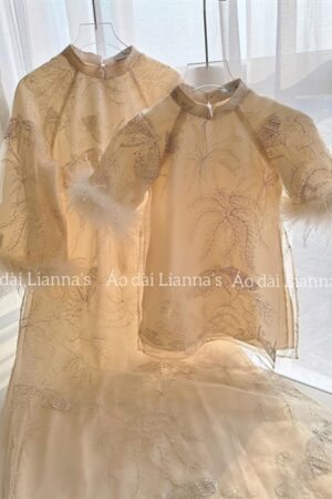 Áo dài mẹ trắng kem tay long vũ kiotviet fe94cf7a758ba2eb59ba09d009e61e98