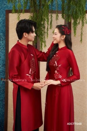 Áo dài cưới phụng hỷ