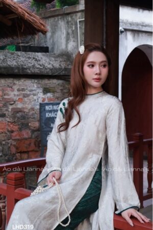 Áo dài tơ tằm hà đông tong ghi kiotviet 229479a971cd622e7a8f88011d3318d2