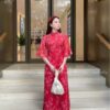 Ao dai cách tan đỏ hoa viên trắng kiotviet 2ffa4fe7b2c051e770a2e44628470635