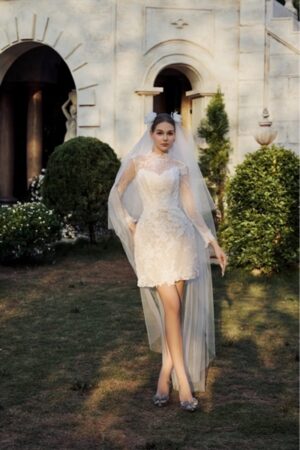 váy cưới ngắn kết nơ kiotviet 636c97ead87428fc403d6cdcfd2d216d