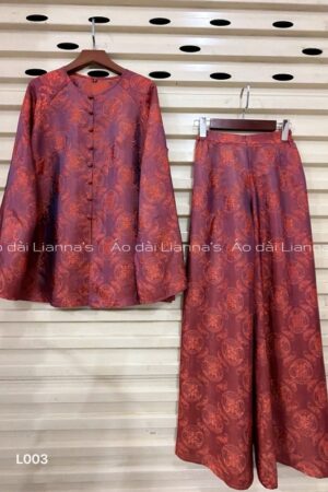 Bà ba tơ tằm hà đông đỏ đô chữ thọ