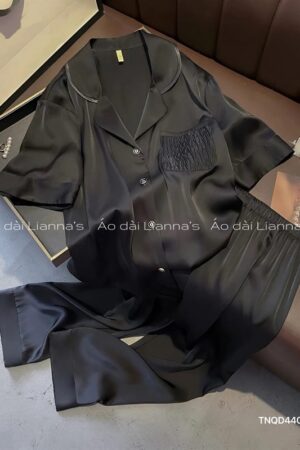 Set lua tay ngắn quần dài túi