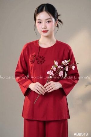 Áo bà ba tơ đỏ