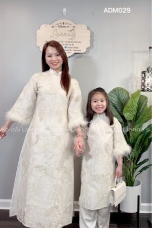Áo dài mẹ trắng kem tay long vũ kiotviet e9a74ef062d373a5853b471f5845feca