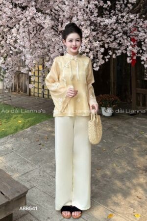 Áo bà ba tơ hoa vàng kiotviet f02b265e631d8d9e936a880c7ea48295