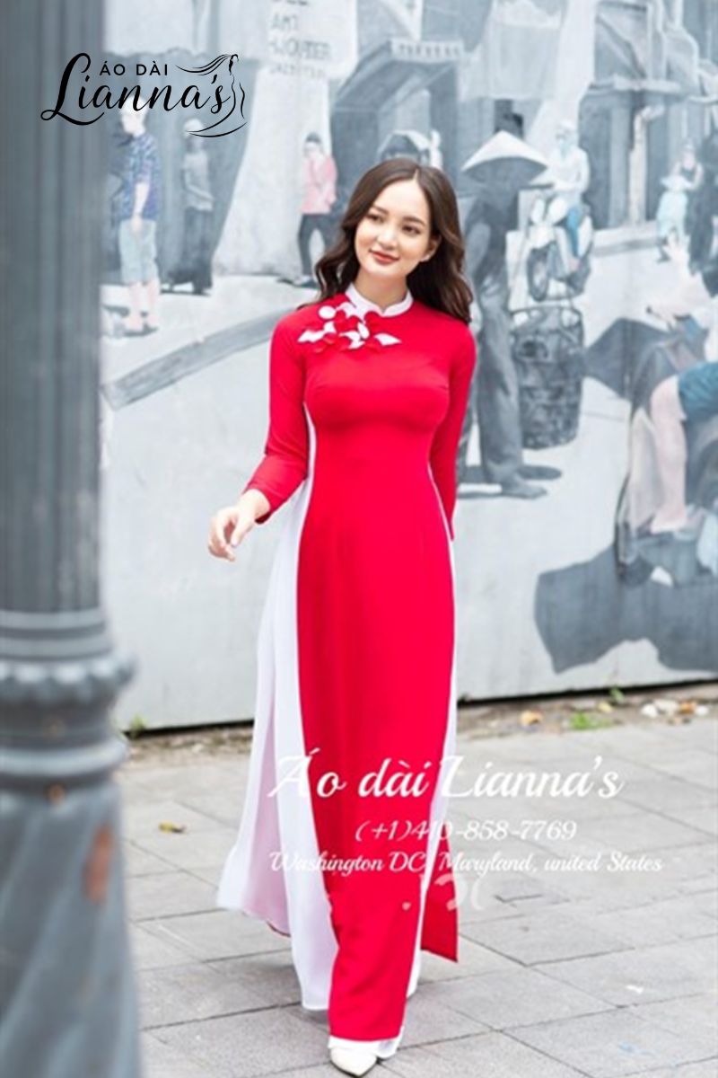 Đỏ 4 tà phối trắng