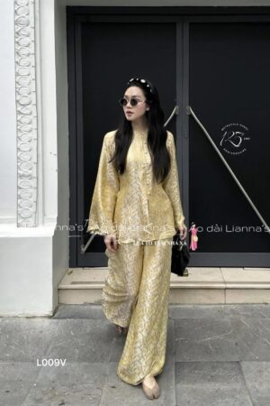 Áo bà ba tơ tằm nha xa chim công vàng phối xanh kiotviet 0028a89f0af8b7c2ac5585396cb038ca