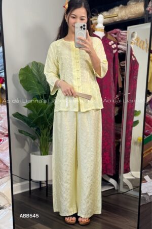 Set bà ba tơ tằm hà đông hoa cúc vàng kiotviet 1c4f10ae5849a04343821f11fc1a362a