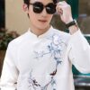 Áo dài nam theu tông kem kiotviet 203492cf660469b6e7be227370e08f5d