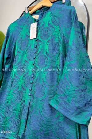 Áo bà ba tằm ánh chữ thọ xanh dương kiotviet 2fee6acdded661e20e81428522d64aca