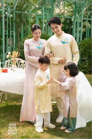 Áo dài mẹ gia đình Xuân hỷ kiotviet 6c39099272f7e4e816d7ca9624d493ee