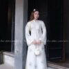Áo dài sen ngư viền vàng gold kiotviet 72b9b2b8bc4c17b32fb5b74cf938f0d7