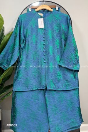 Áo bà ba tằm ánh chữ thọ xanh dương kiotviet 74bf32ebddfe4a98dae55d115d5bdb53