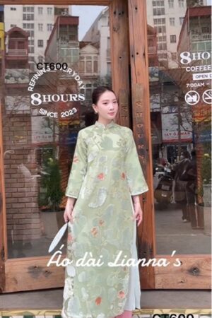 Áo dài cách tan suong xanh cốm họa tiet nhung kiotviet 7f90d1a8d0898f36b3574ec1cd6705e9