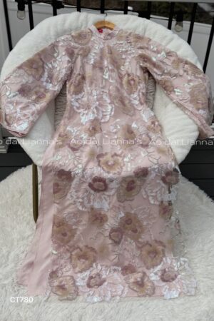 Áo dài kim sa hồng kiotviet 82503ffa46947f507c4ec2593dea22d8