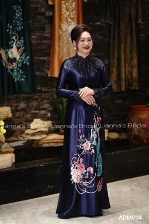 áo dài mẹ cao cấp thêu kết