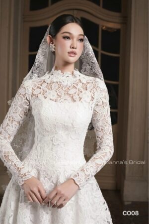 váy cưới ren