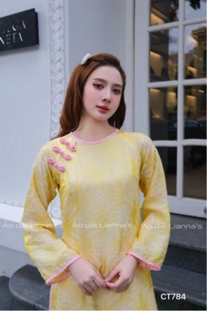 Áo dài suông tằm ánh chữ thọ vàng kiotviet d0071b8f7cf0a2fb83bdcb4f291b0e9c