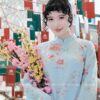 Áo dài kim sa tông xanh kiotviet da38e5ea0657f074776f8e475106faf1