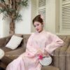 Áo dài cách tan suông hoa thêu tông Hồng kiotviet dabd0ba1af17e177c6b19e098c78a5e4
