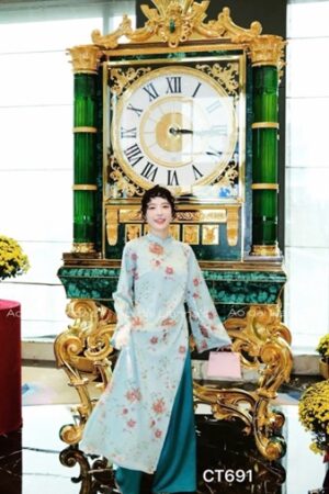 Áo dài kim sa tông xanh kiotviet f1ce84c3b748144895a513c00b589791