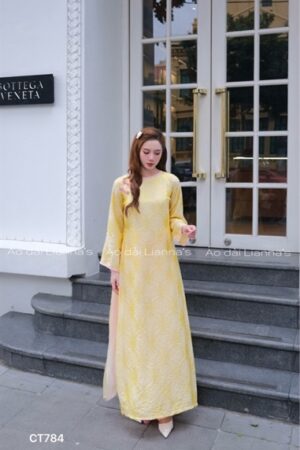 Áo dài suông tằm ánh chữ thọ vàng kiotviet f4652f1a4d340cd6a74f856b5240702e