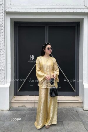 Áo bà ba tơ tằm nha xa chim công vàng phối xanh kiotviet ffaf8c1b1603ff7ba7a7162de583bfbe