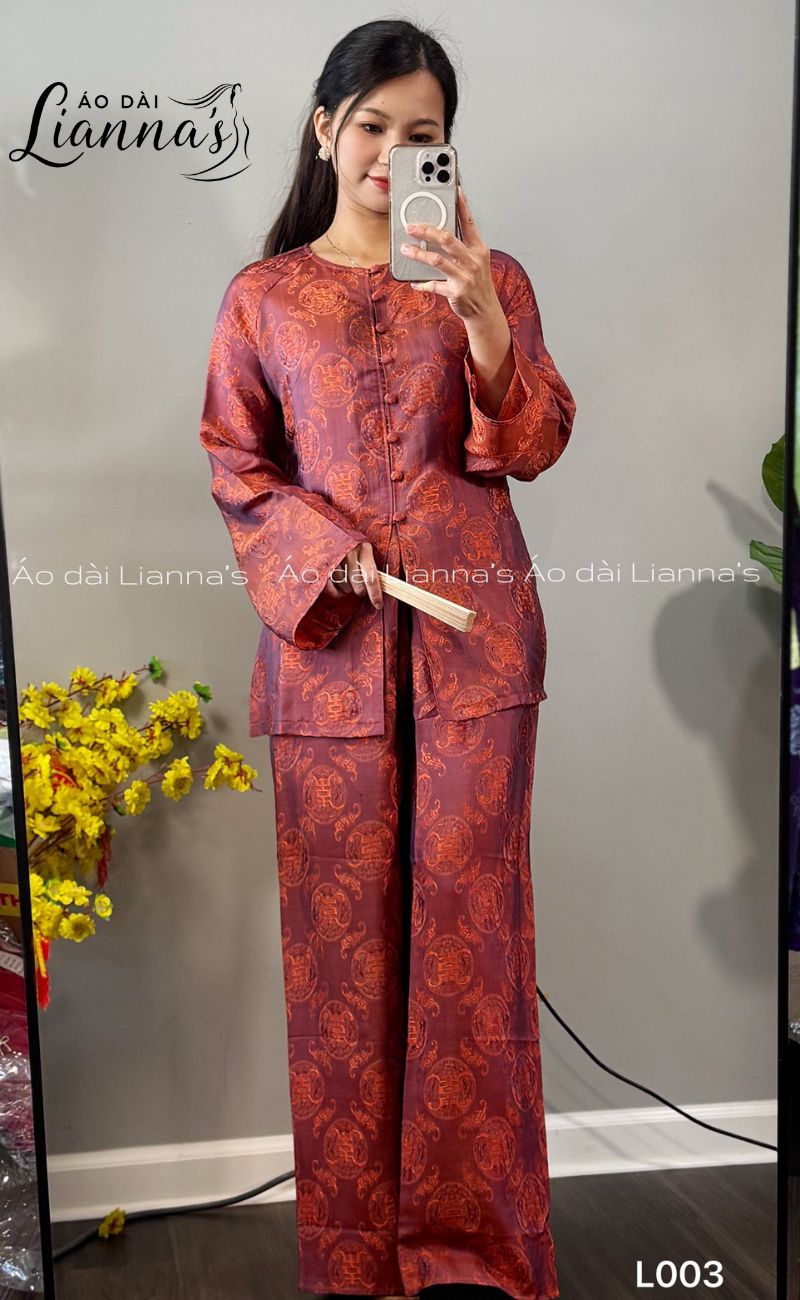 Áo bà ba tơ tằm