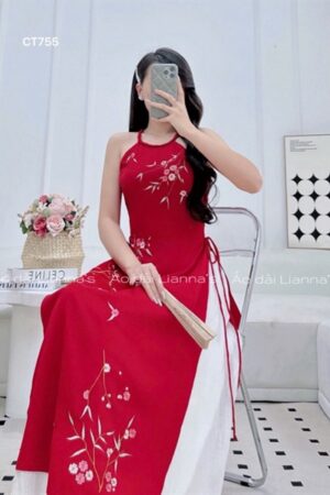 Yếm đỏ phối váy kiotviet 5a4b670303c53c3544edbba061c37ac2