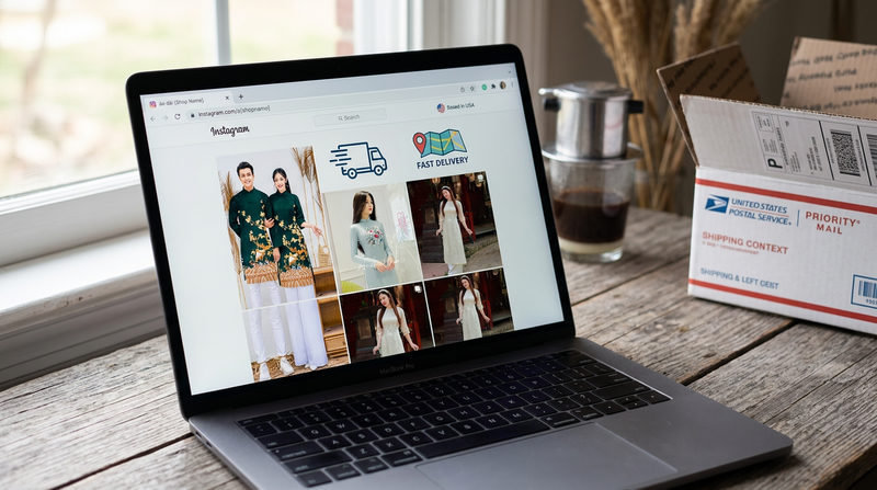 Top shop áo dài giao tận nhà Mỹ uy tín (thời gian 3-5 ngày)