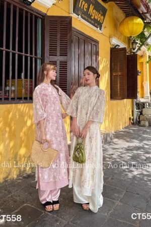Áo dài cách tan hoa nhí hong kiotviet 0a21ad05e4d8370aa35609b8ae7a5eb8