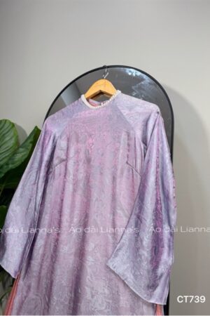 Áo dài tơ ánh kim 4 tà tím nhẹ kiotviet 3680d448bcbfcd637d981150b722b24e
