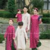 Áo dài Nam kem be theu hoa kiotviet 495604bfed25606ad8a8715a9cb0cb4b