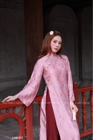 Áo dài tơ tằm hà đông Hồng ruốt kiotviet 58d1689cd6dc770866586ee59af5d4ca
