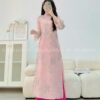 Áo dài cách tan hồng thêu phong canhe quan Hồng sen kiotviet bb1c83fde49dc94caa811bcd139b2527