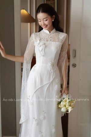 áo dài cưới ren trắng kiotviet cd8b13a24c7dd5a600197992426c39ae