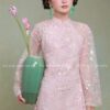 Áo dài cách Tân kim sa tông Hồng kiotviet d2c2927635326832f1fa990ad7b8faa1