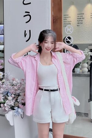 Set sơ mi sọc Hồng quan trắng kèm belt kiotviet e234ab8b4f09c0110cae994501207cd0
