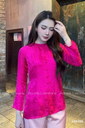 Áo bà ba hà đông Hồng sen kiotviet fa8883079cc1f8914265a5a40a63cdfa