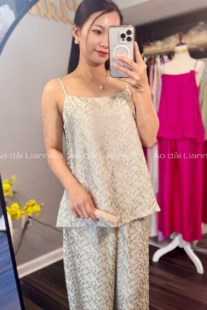Set 2 dây lụa tơ tằm xanh mint