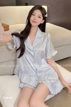 Set lụa đùi xanh than bèo
