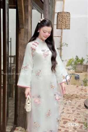 Áo dài thêu sen ngư xanh ngoc có cổ kiotviet 4117df81f3cb3bdae3bf4d36ba0a976e