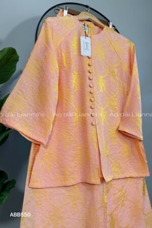 Áo bà ba tằm ánh cam