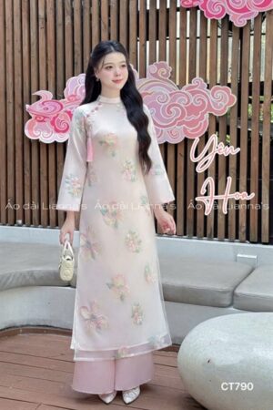 Áo dài Yên Hoa Hồng