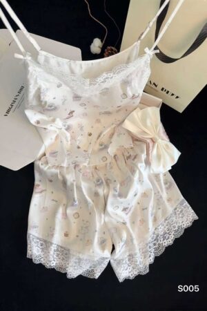 Set lụa 2 dây cún